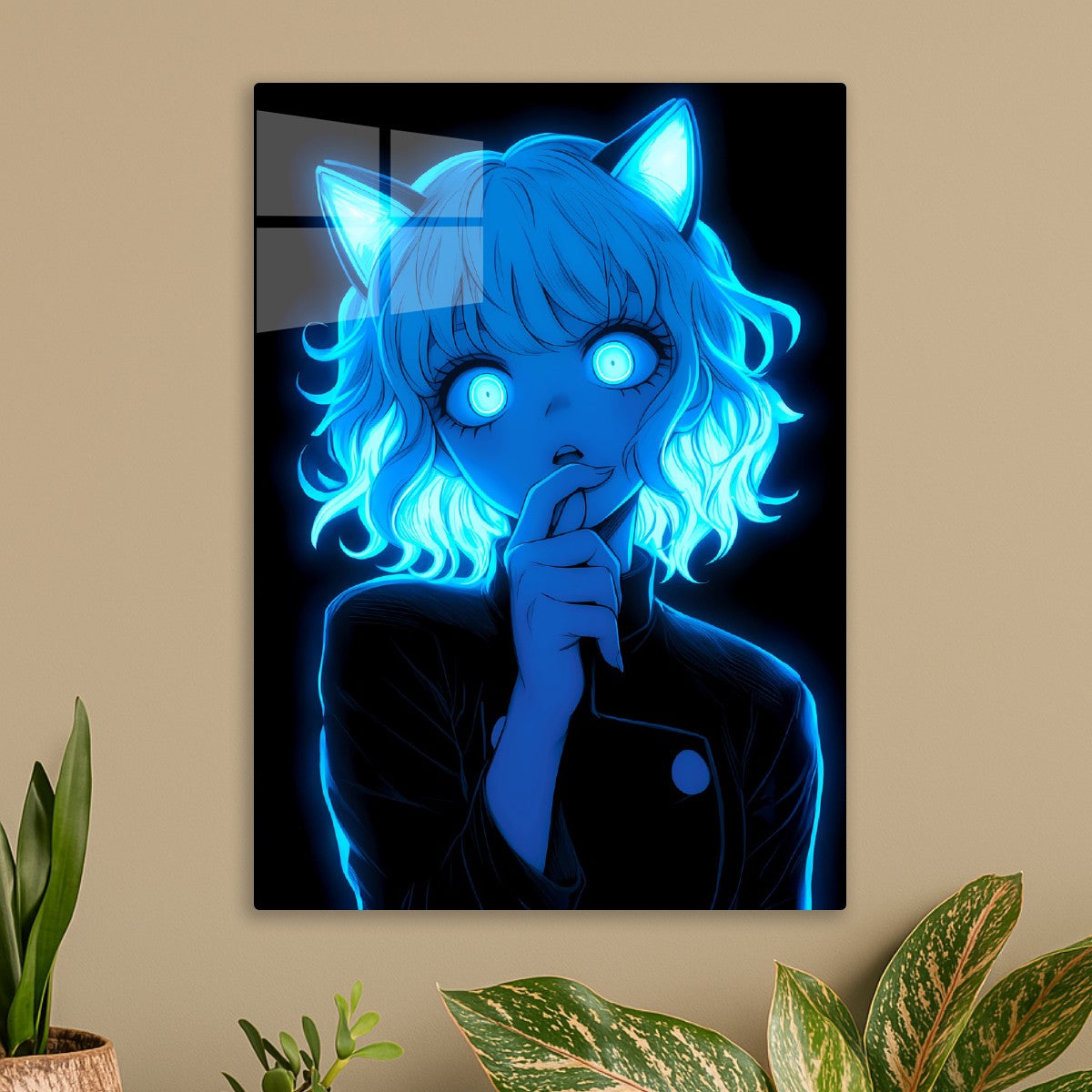 Neferpitou neon portrait, Hunter x Hunter