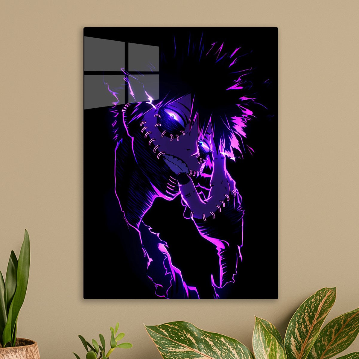 Dabi neon illustration , My Hero Academia