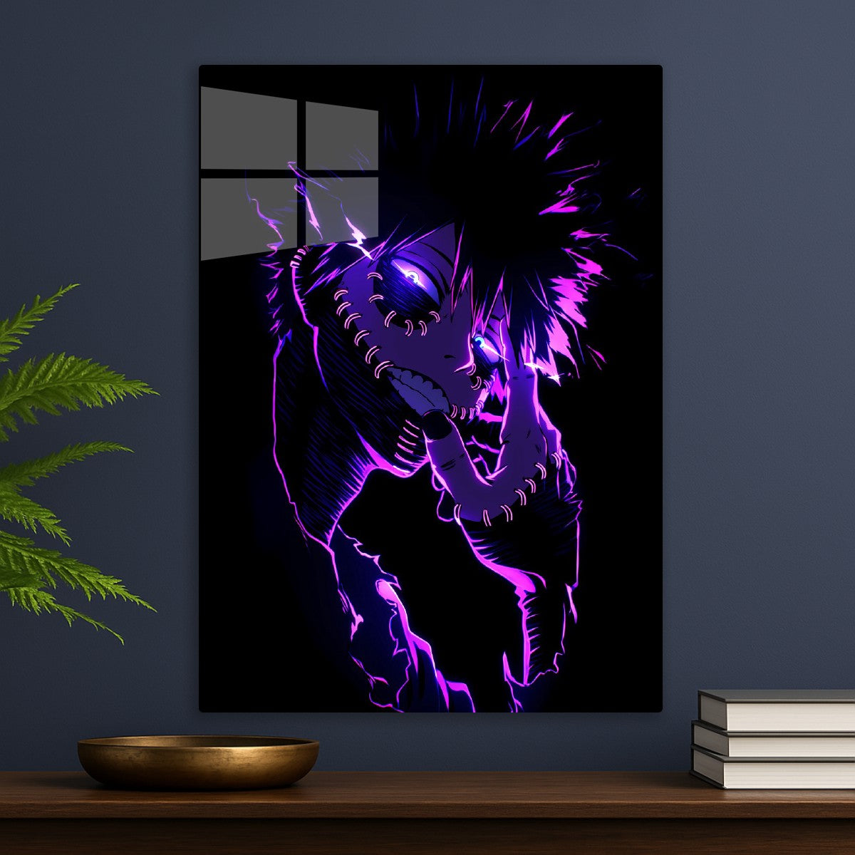 Dabi neon illustration , My Hero Academia