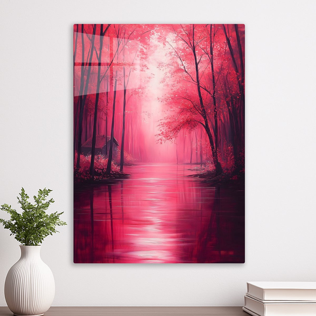 Enchanted Crimson Forest