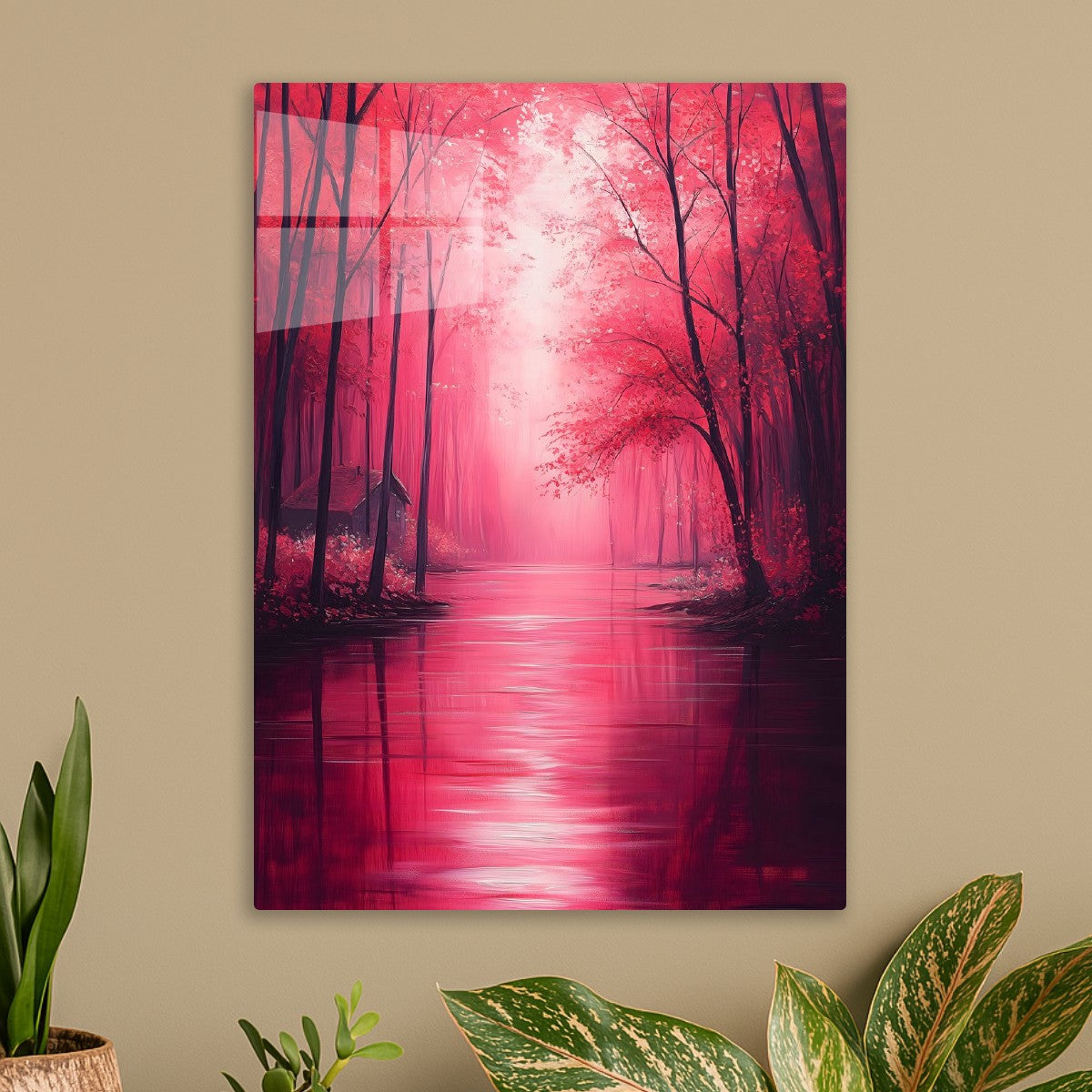 Enchanted Crimson Forest