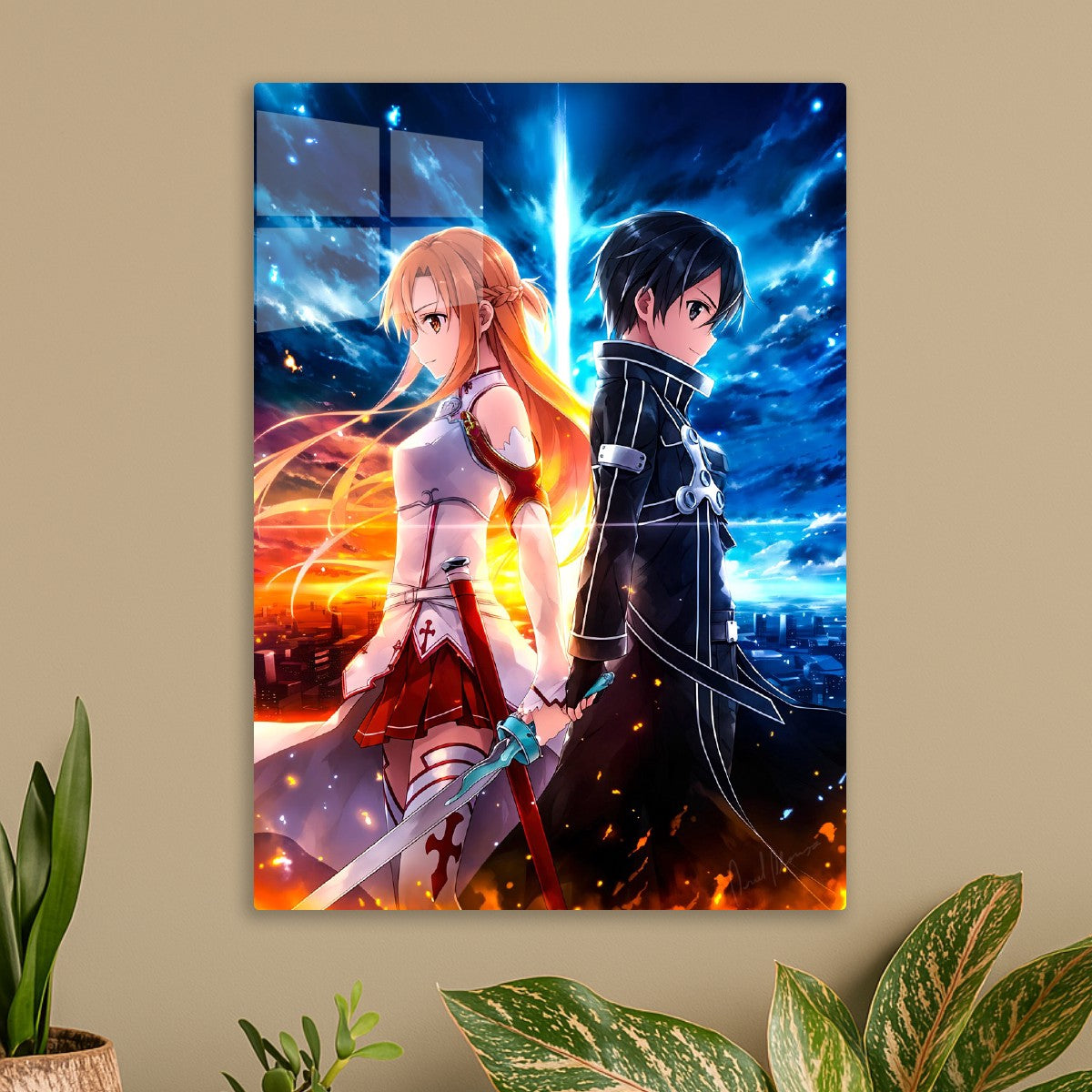 Asuna and Kirito, Sword Art Online