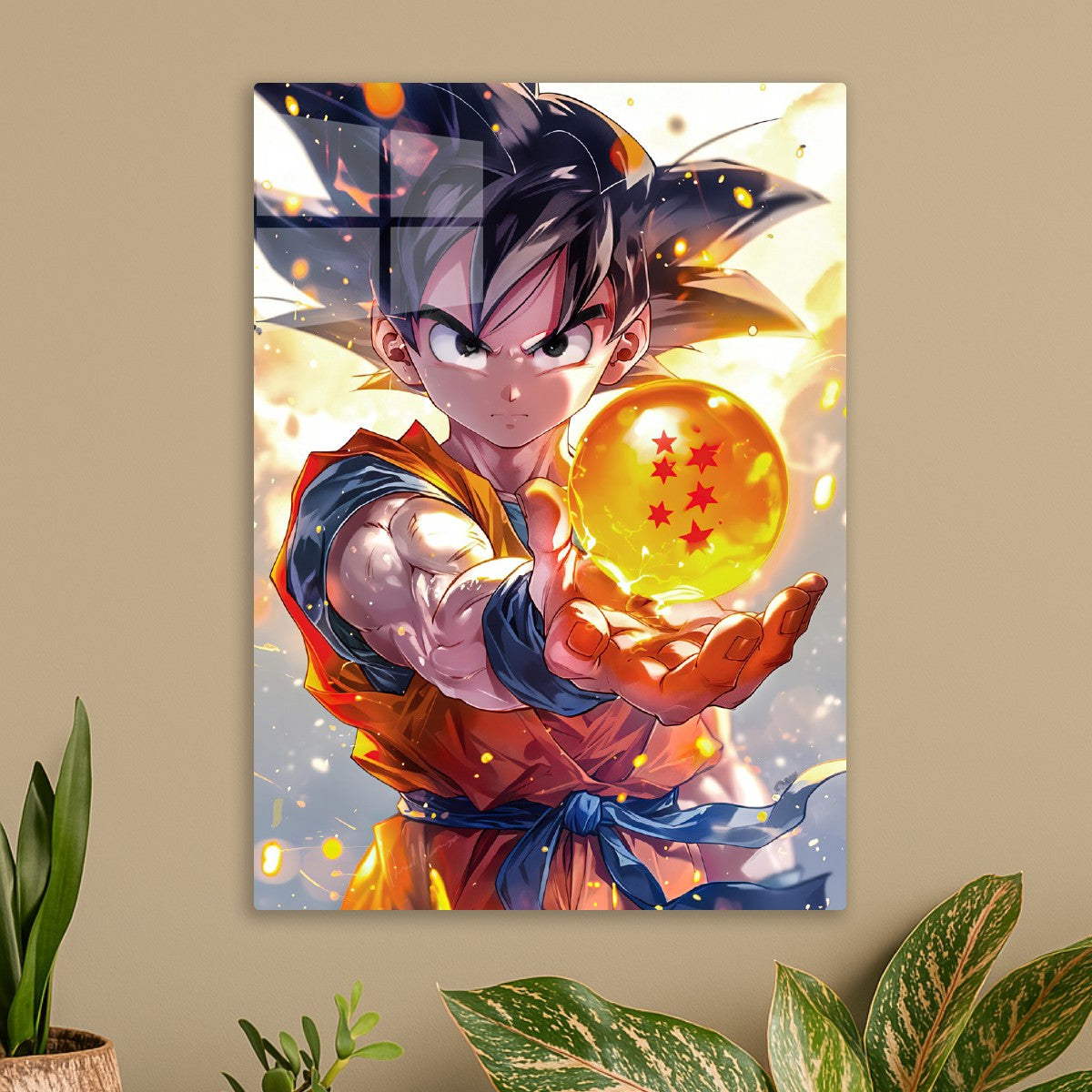 Goku with the dragon ball