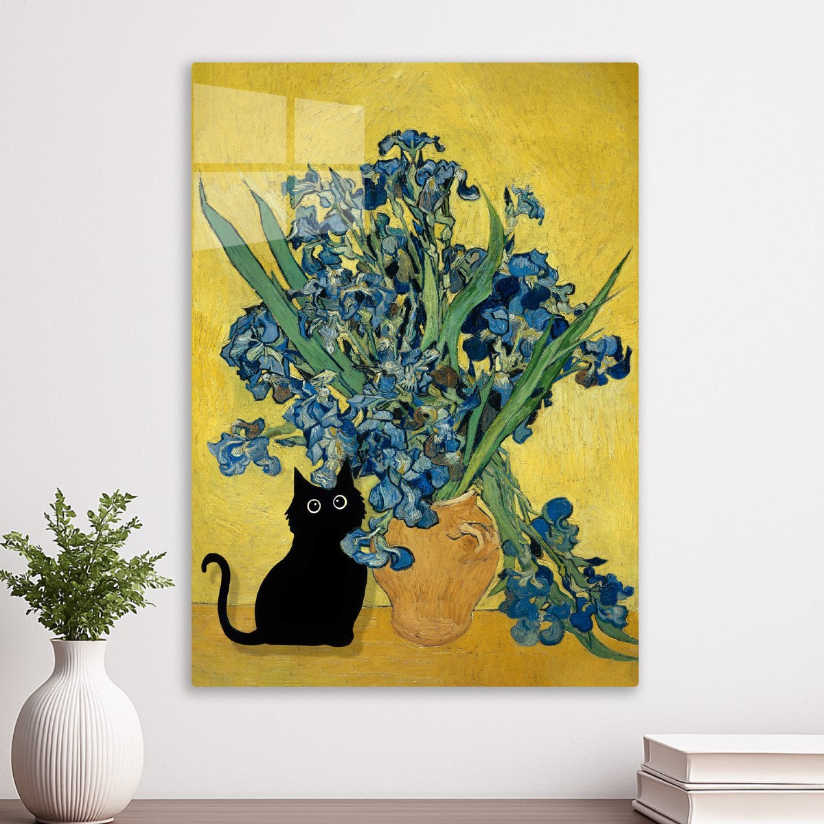 Irises black cat