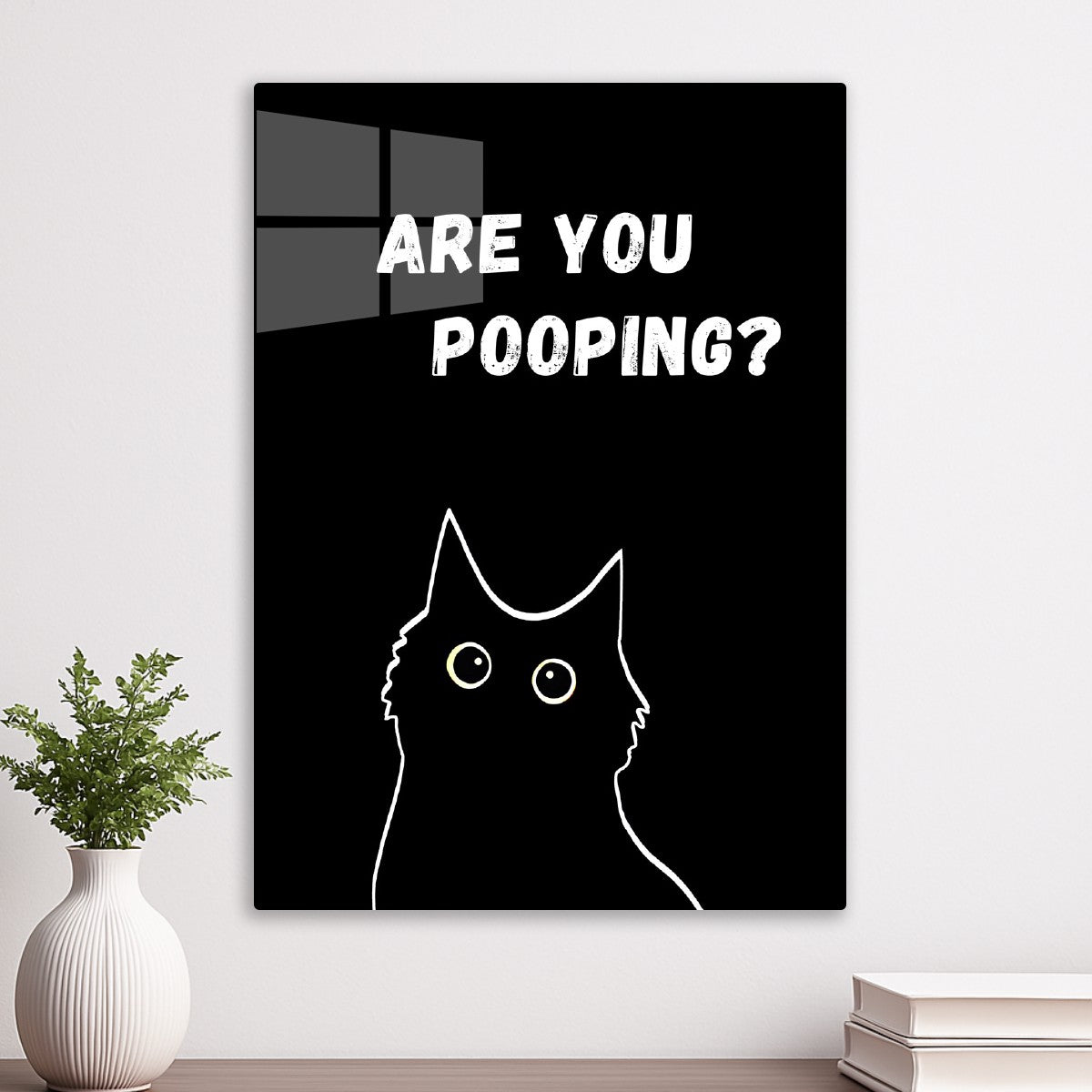 black cat are you pooping cool