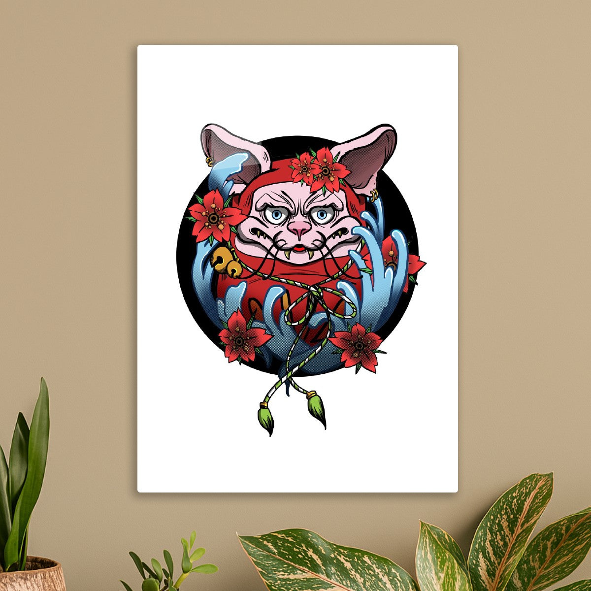 Japanese Aesthetics Daruma Cat