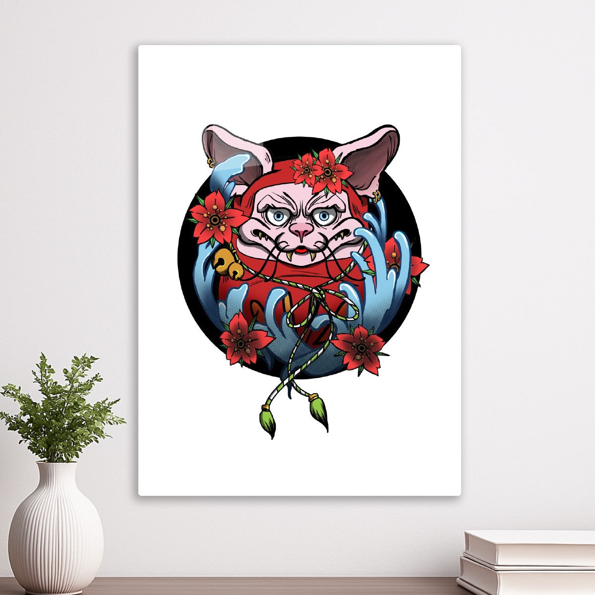 Japanese Aesthetics Daruma Cat