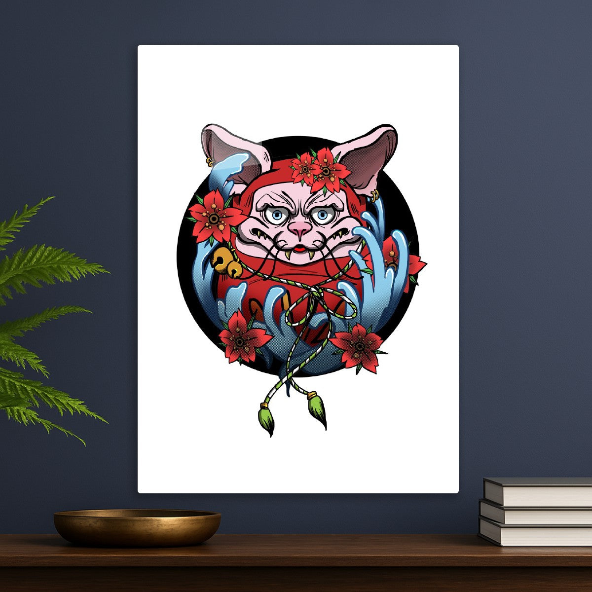 Japanese Aesthetics Daruma Cat