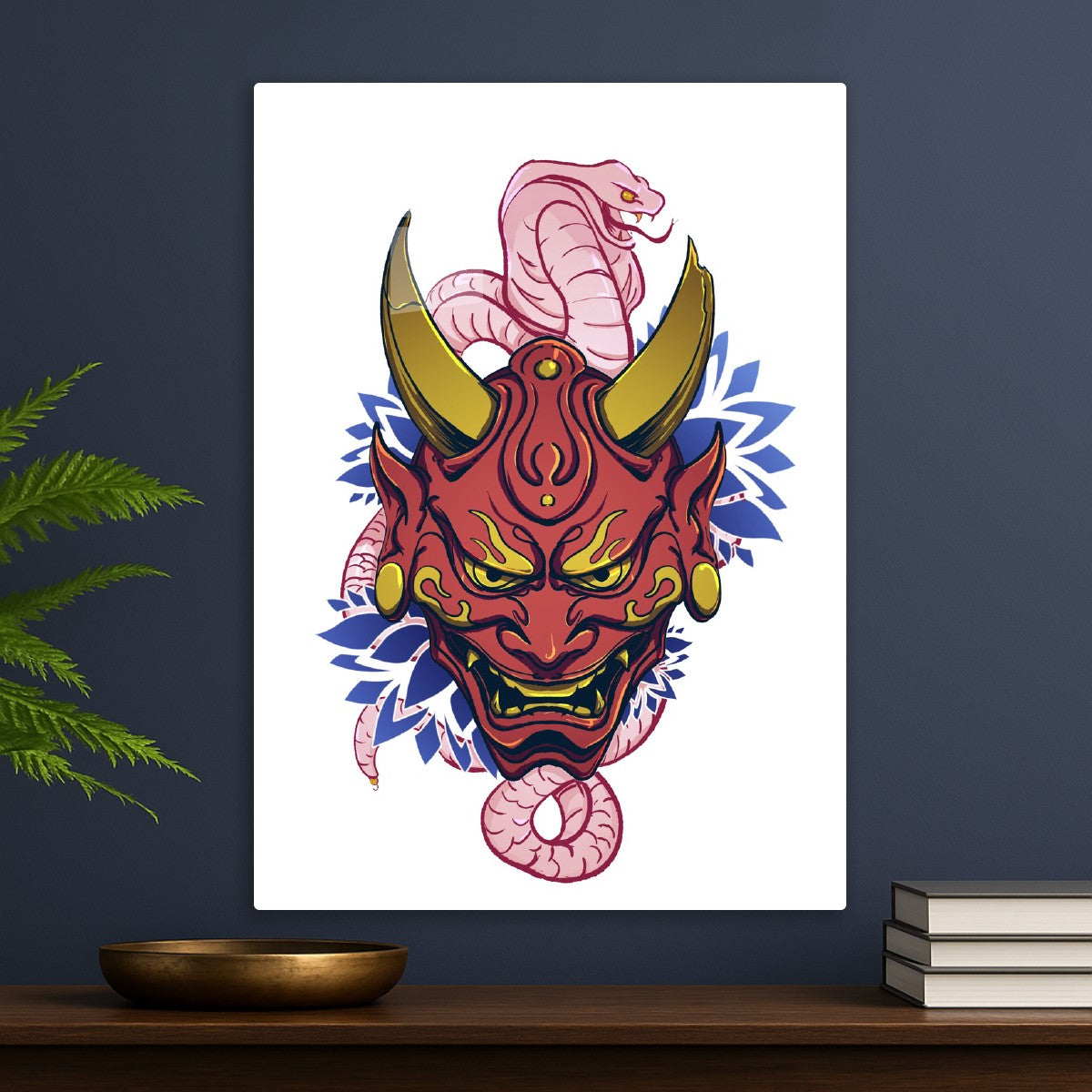Japanese Hannya Mask Oni Demon