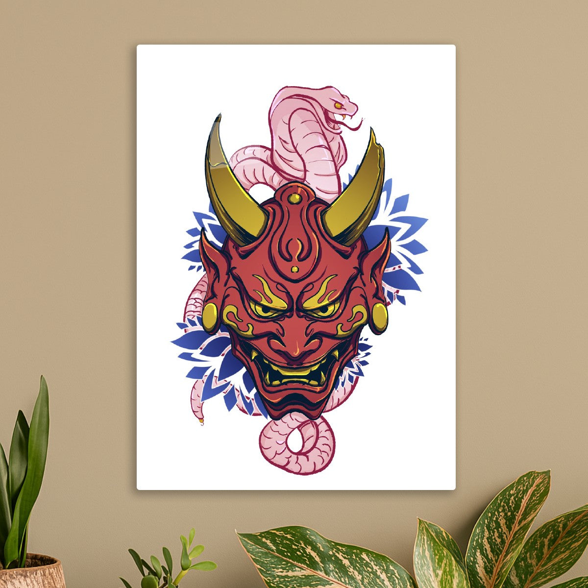 Japanese Hannya Mask Oni Demon