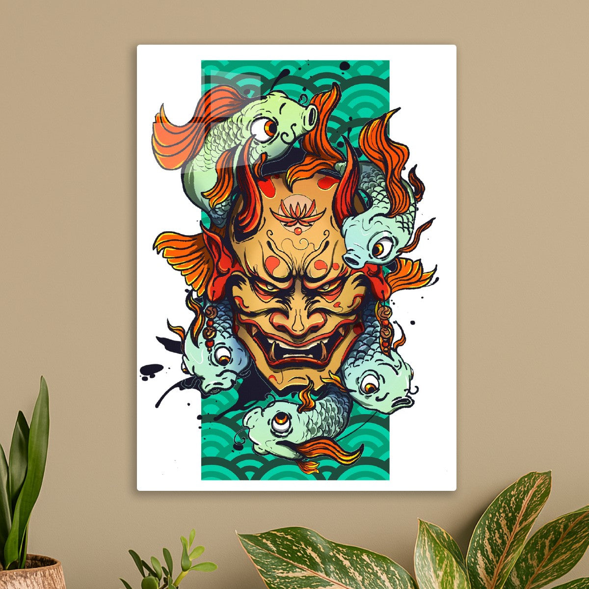 Japanese Hannya Mask Oni Demon