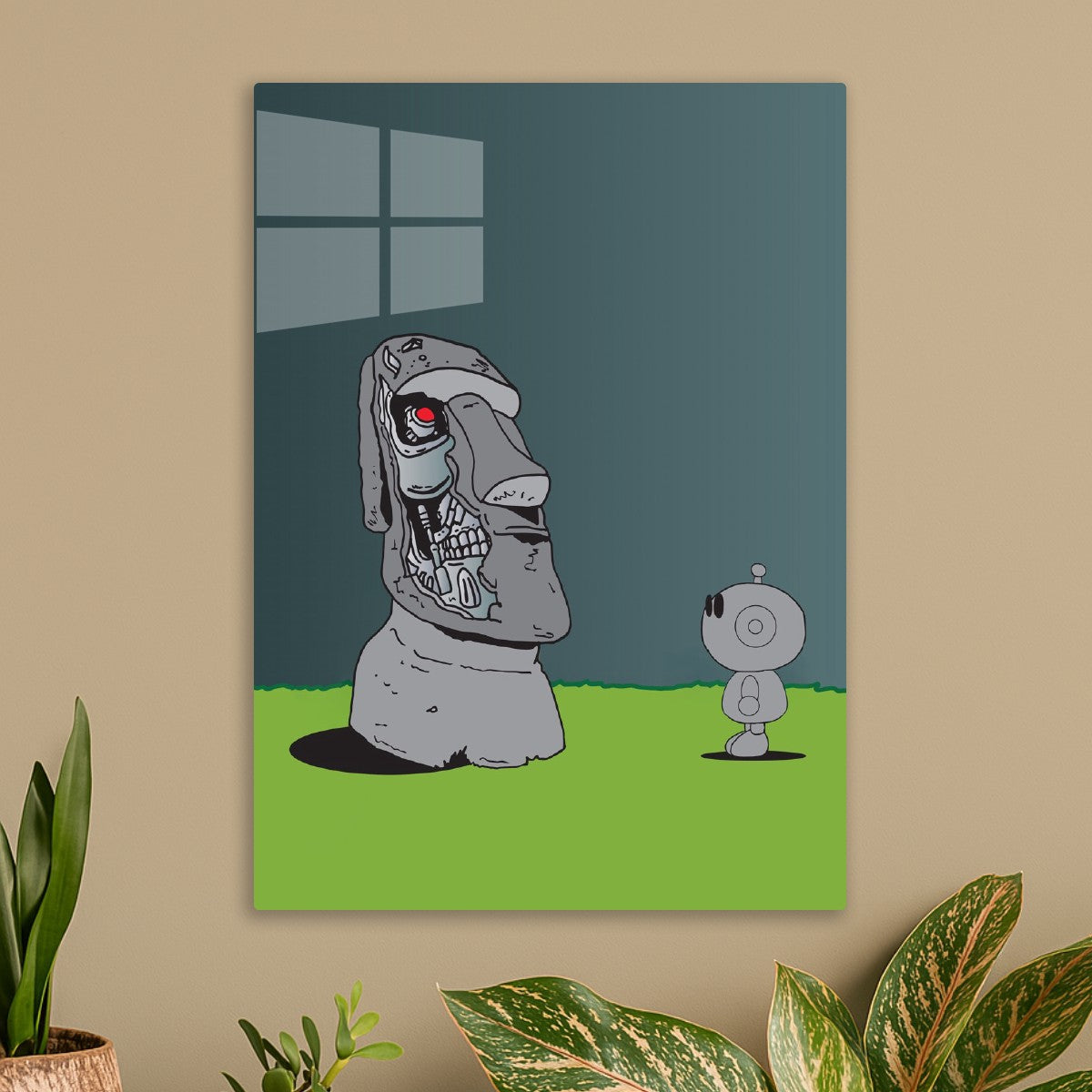 Moai meme statue