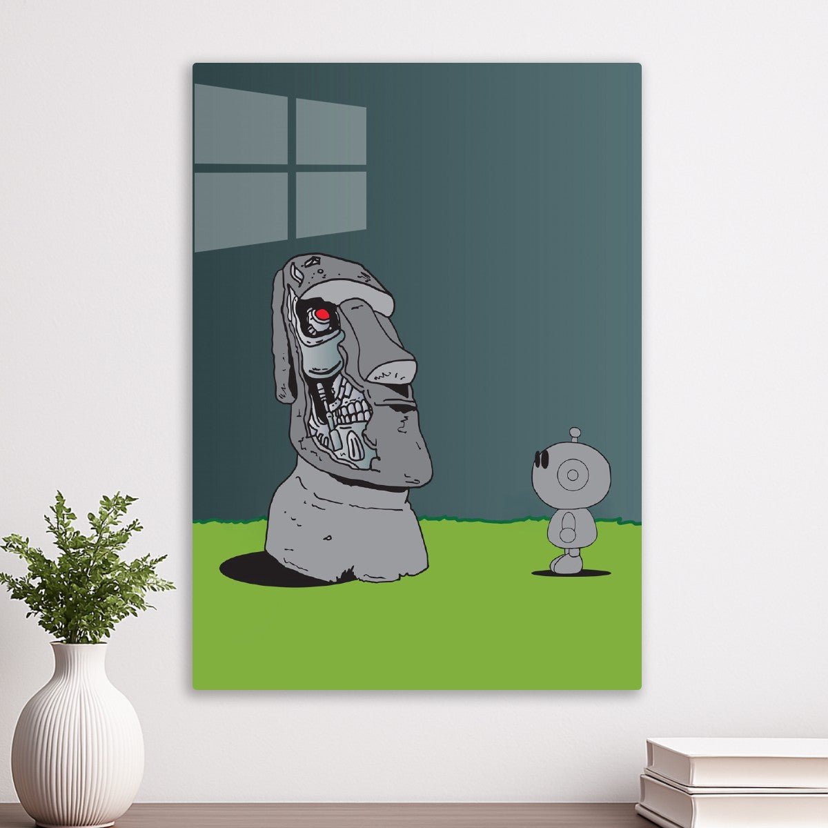 Moai meme statue