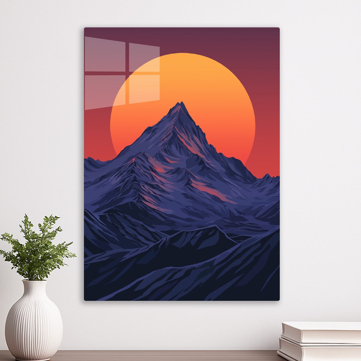 Golden Sunset Mountain 