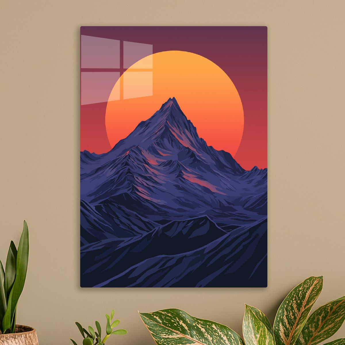 Golden Sunset Mountain 