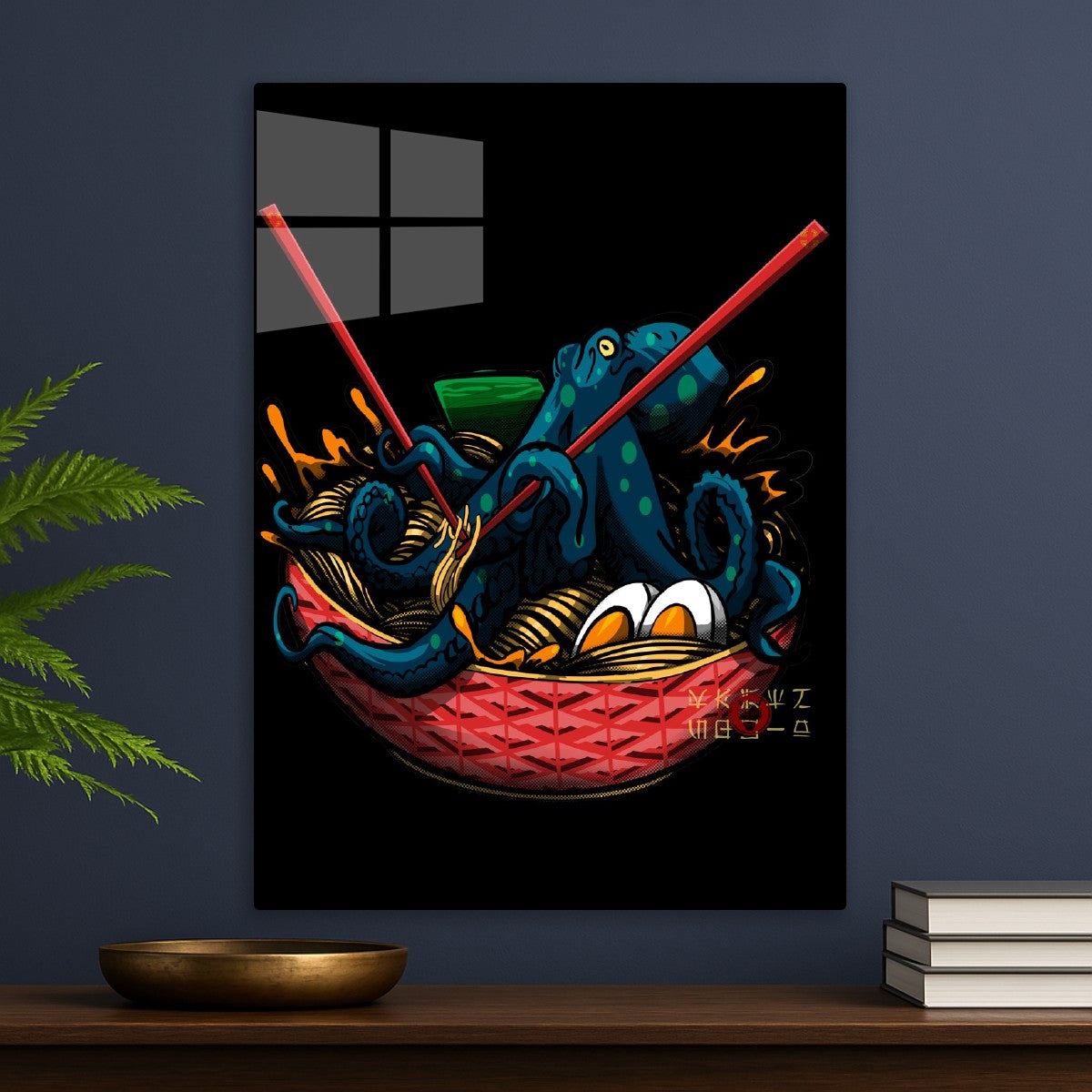 Japanese Aesthetic Ramen Squid