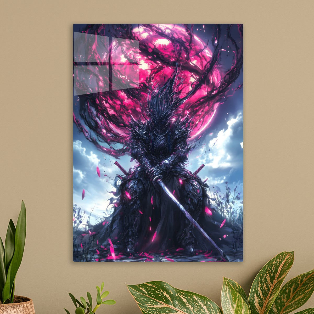 Warrior Under the Crimson Sky