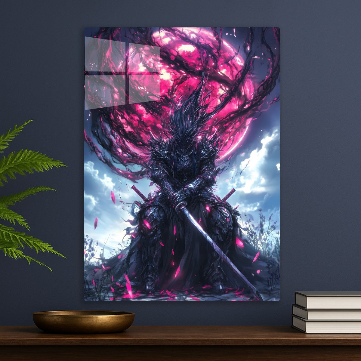 Warrior Under the Crimson Sky