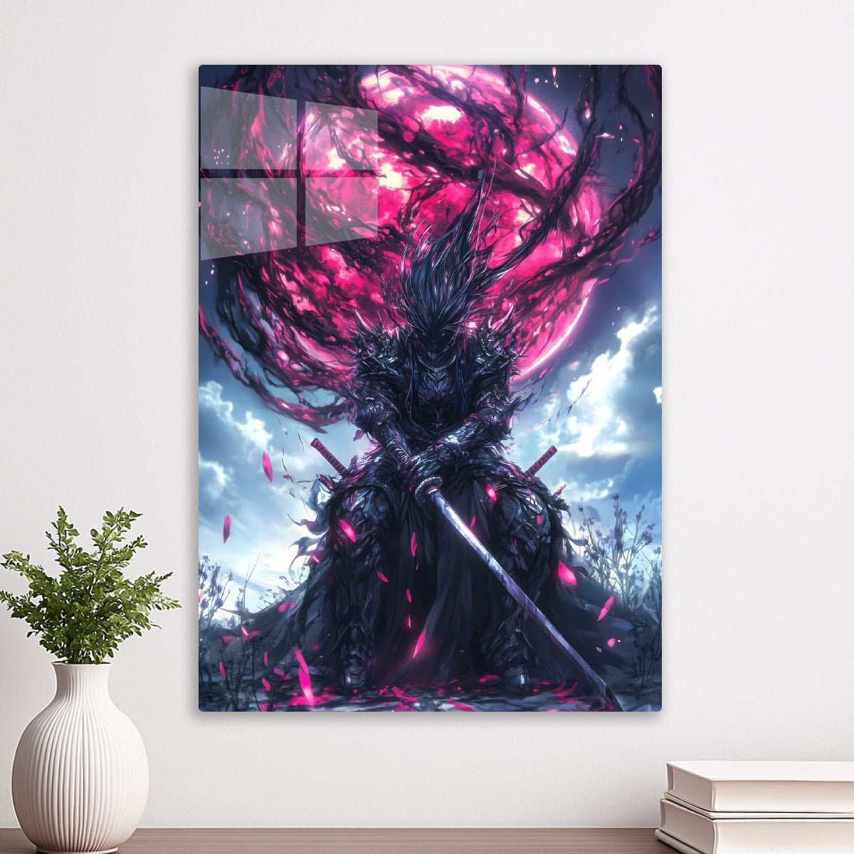 Warrior Under the Crimson Sky