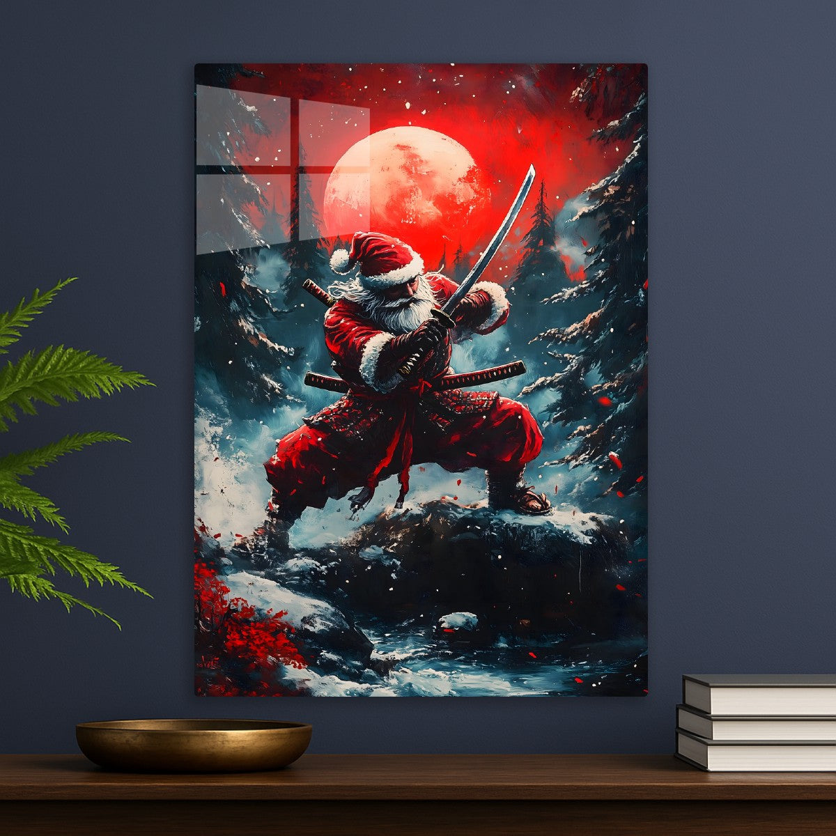 Samurai Santa's Moonlit Vigil