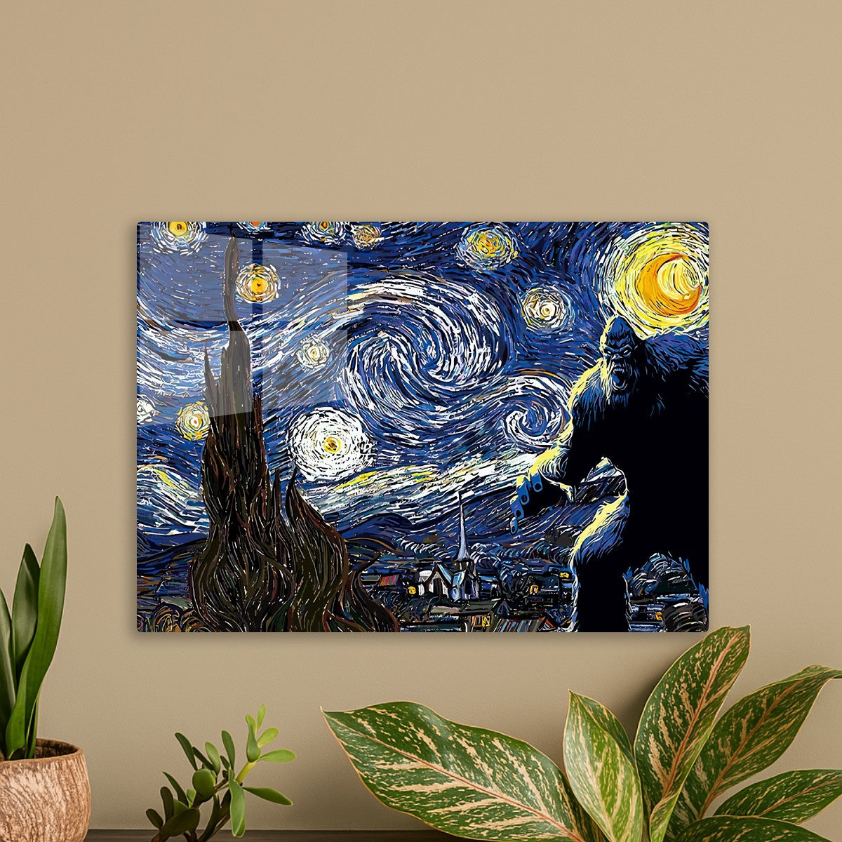 Starry night bigfoot animal