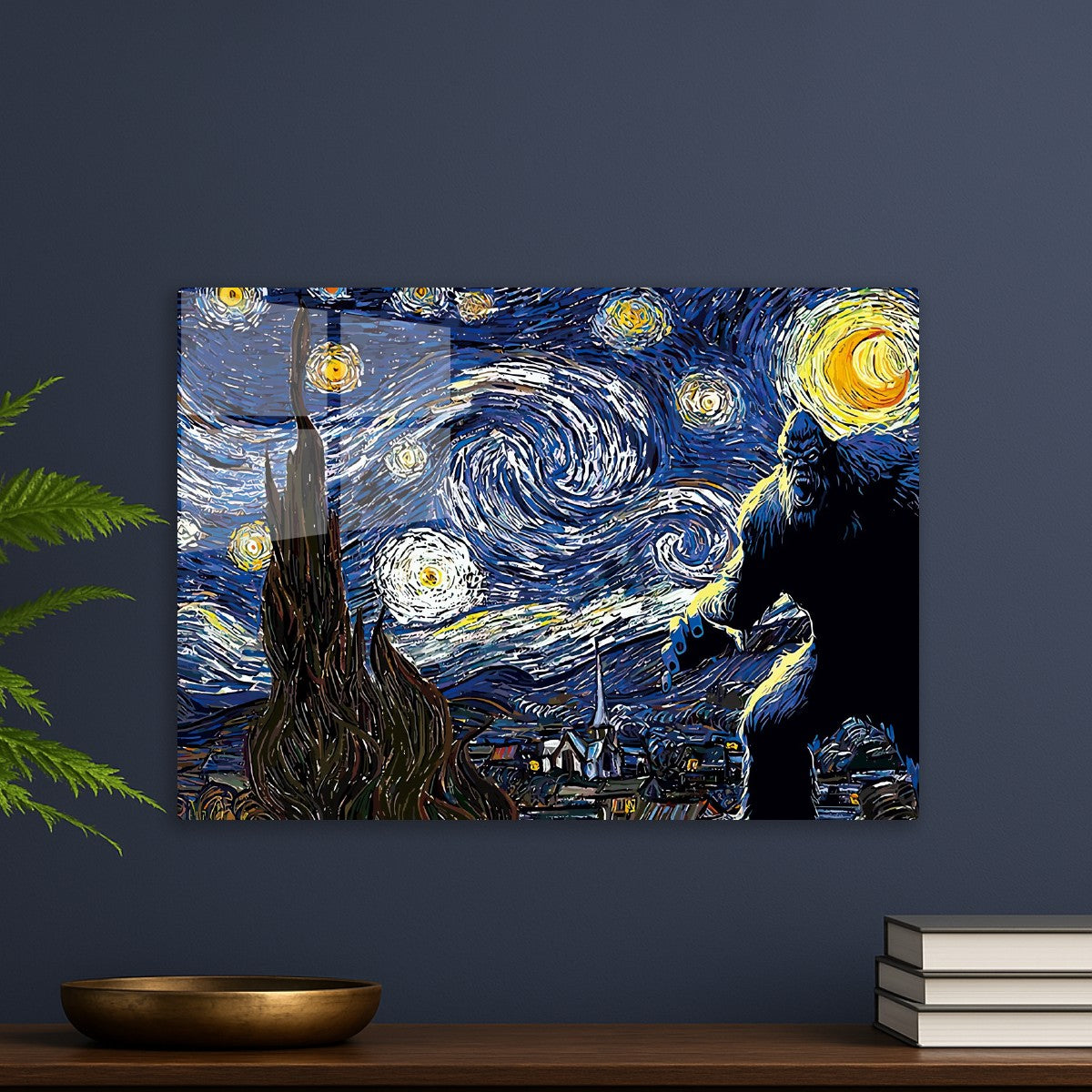 Starry night bigfoot animal