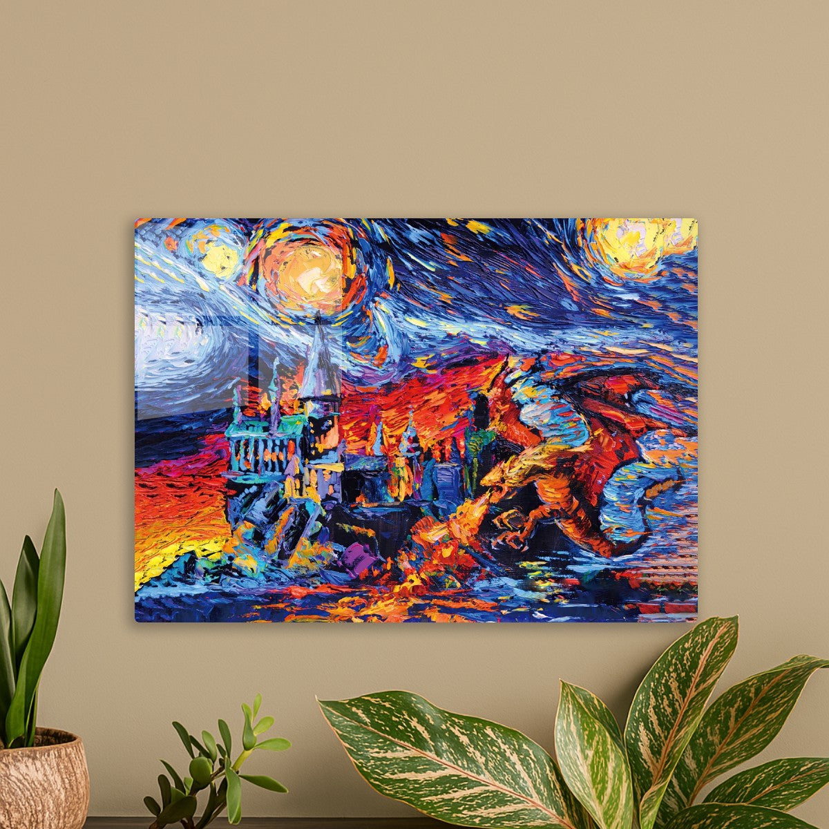 the castle and dragon