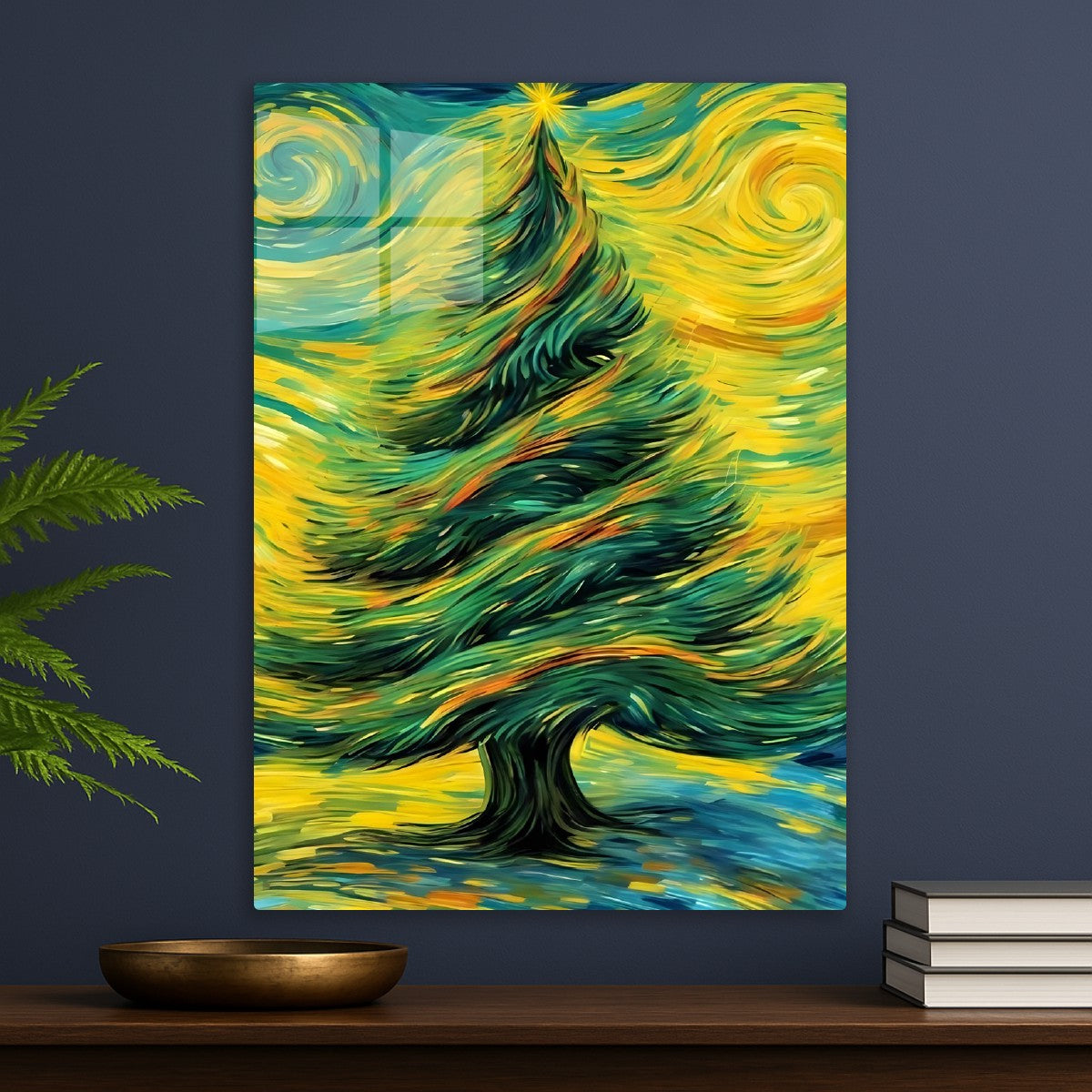 starry night christmas tree