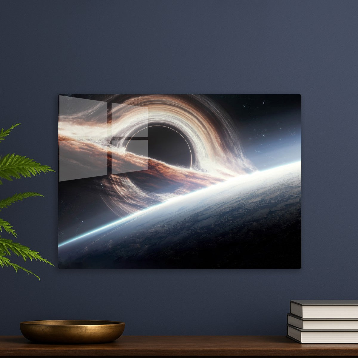 Black hole and earth