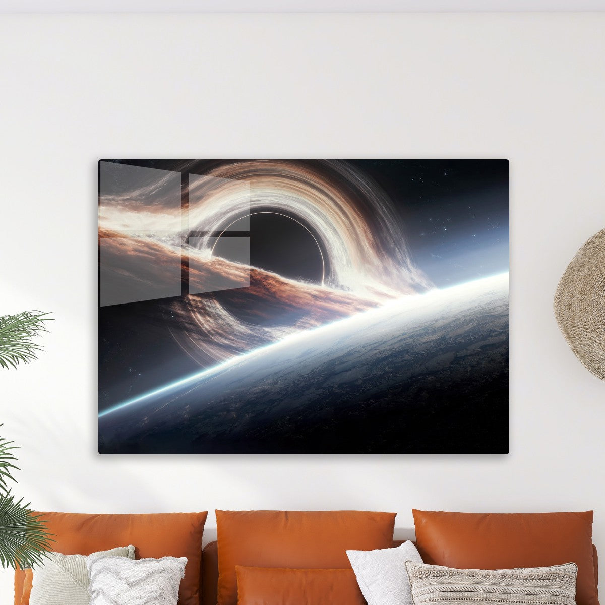 Black hole and earth