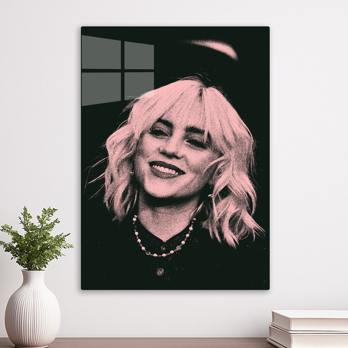 Billie Eilish Pink Potrait