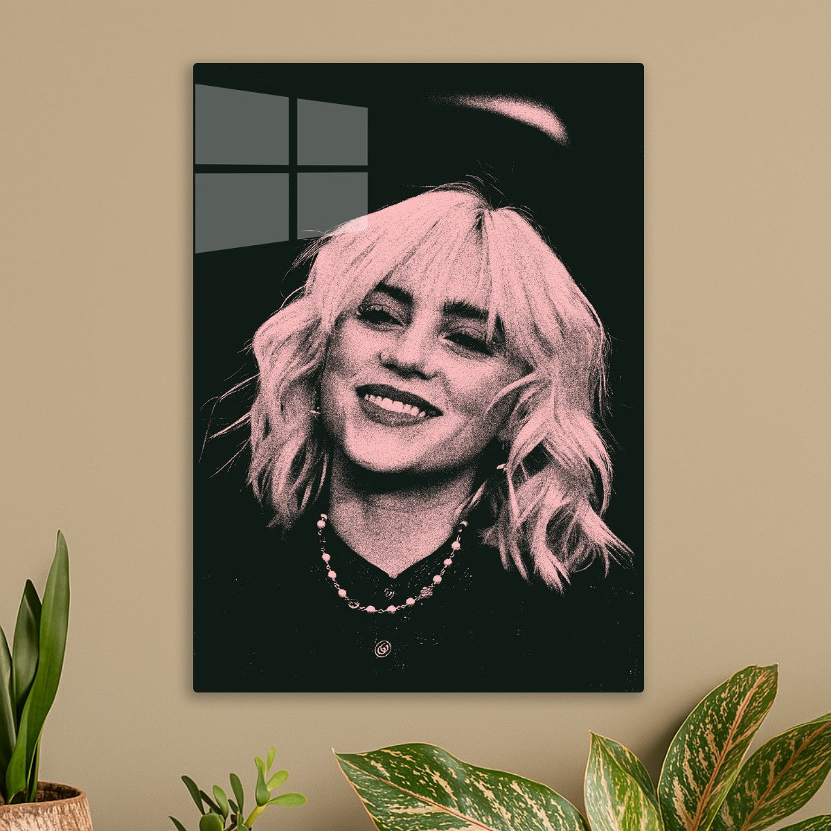 Billie Eilish Pink Potrait