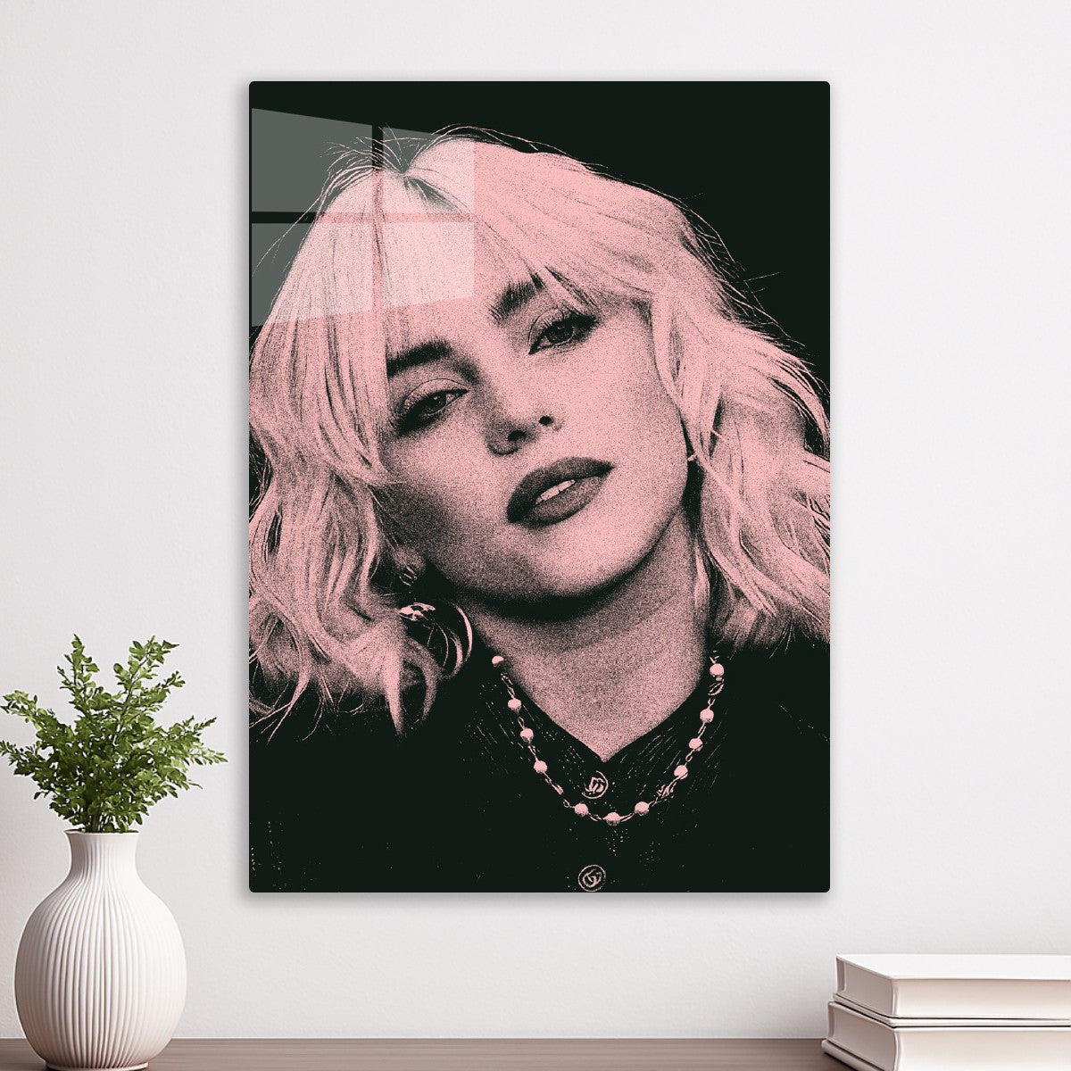 Billie Eilish Pink Potrait