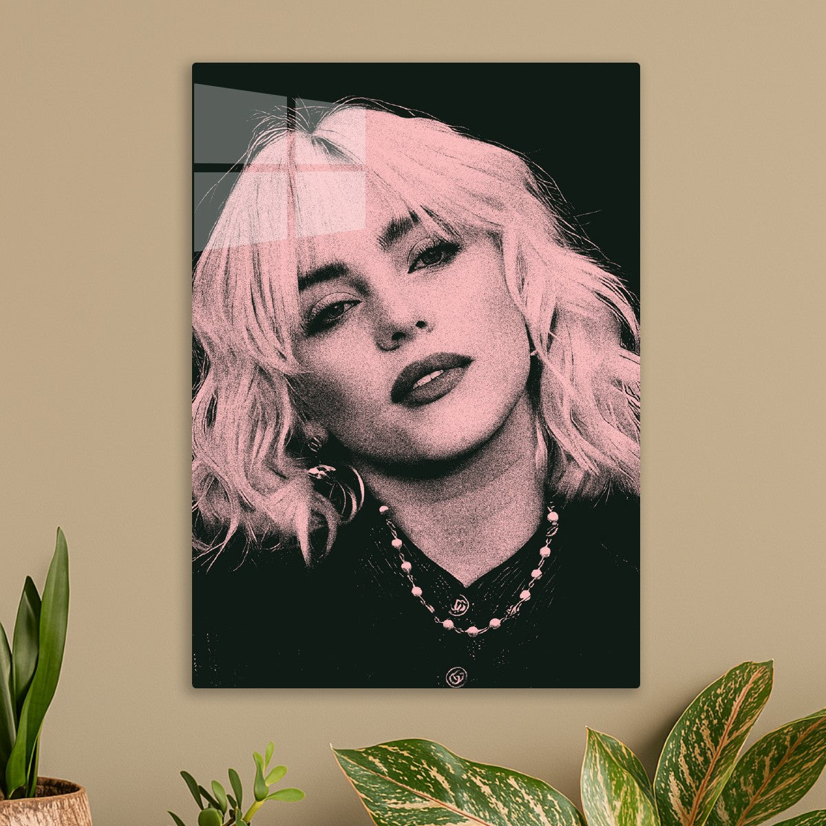 Billie Eilish Pink Potrait