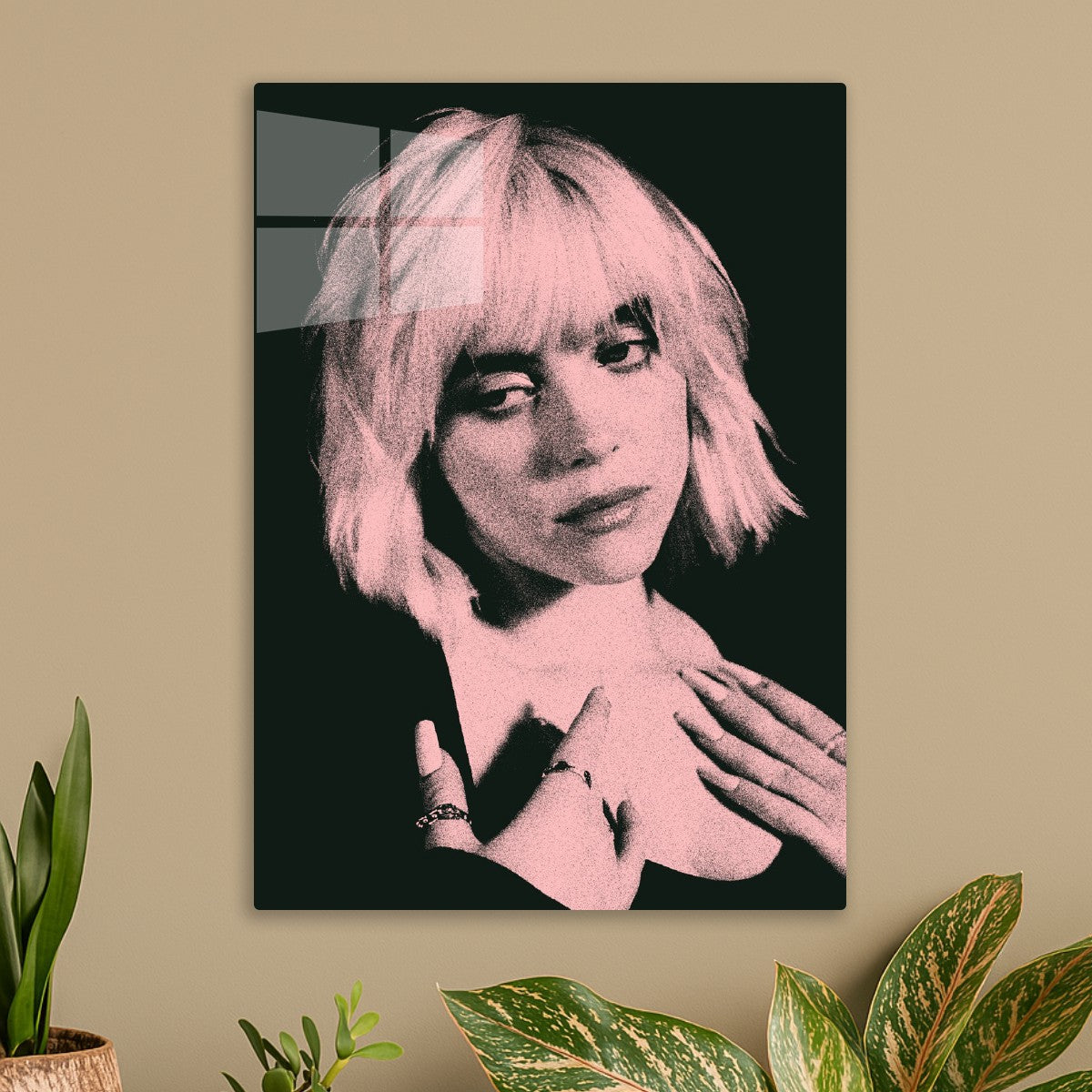 Billie Eilish Pink Potrait