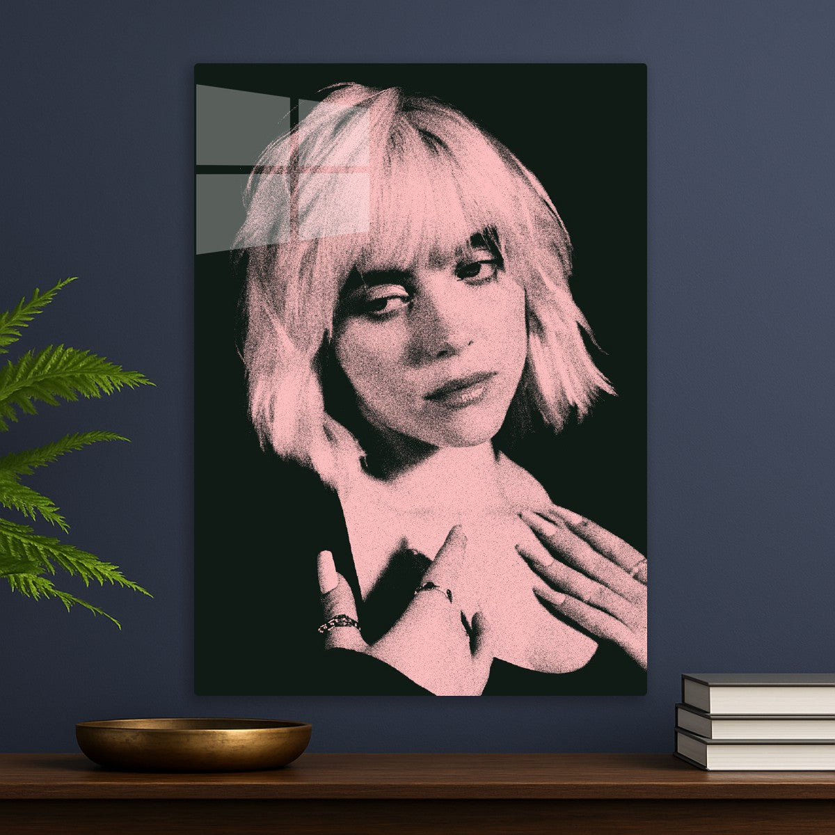 Billie Eilish Pink Potrait