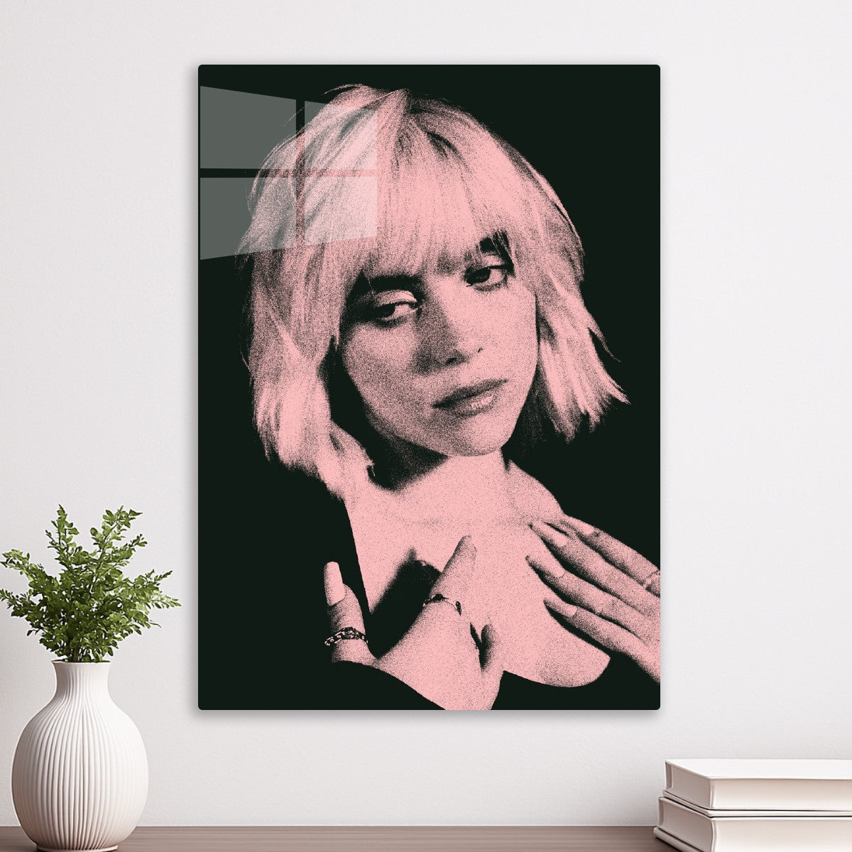 Billie Eilish Pink Potrait