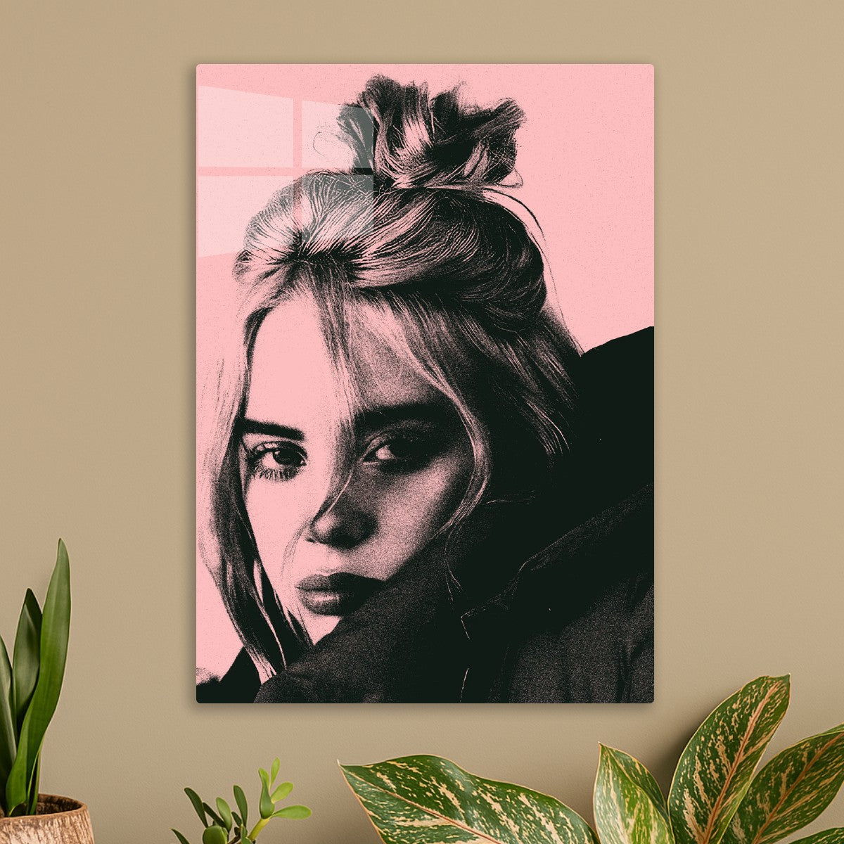 Billie Eilish Pink Potrait