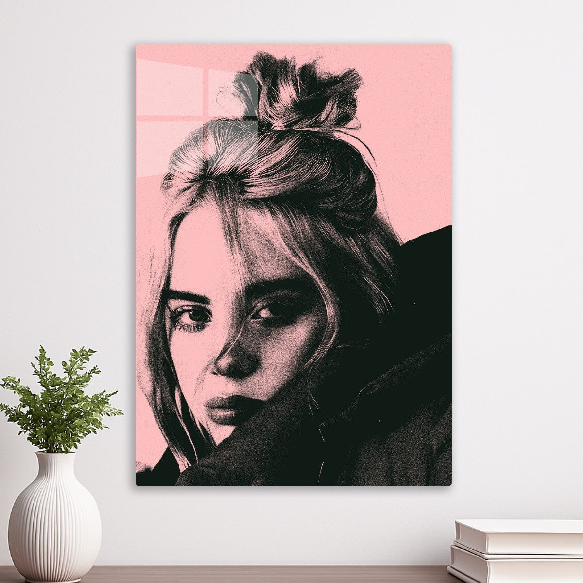 Billie Eilish Pink Potrait