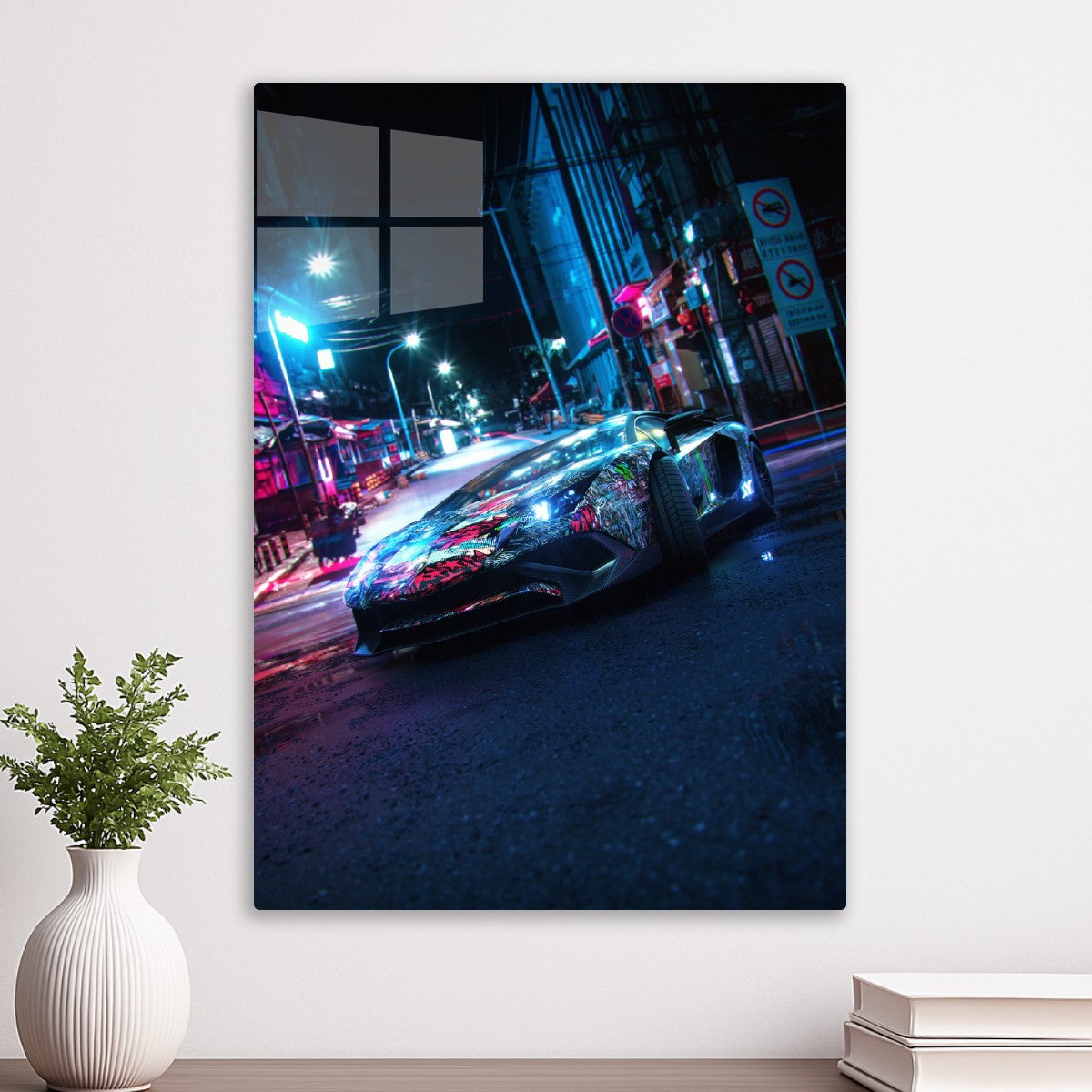 Aventador Neon street