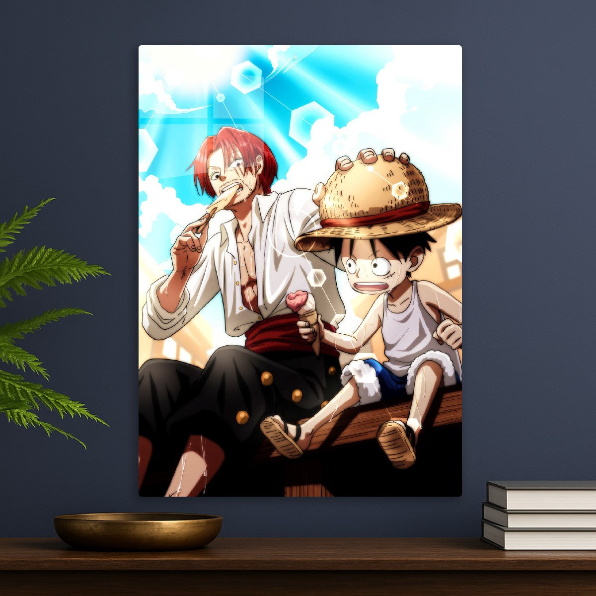 luffy and shank, One Piece