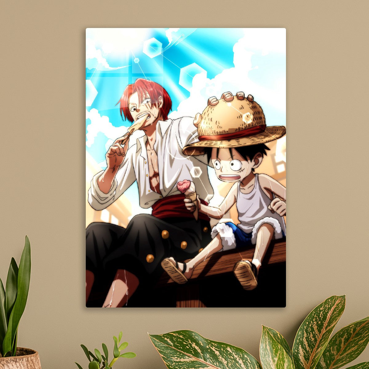 luffy and shank, One Piece