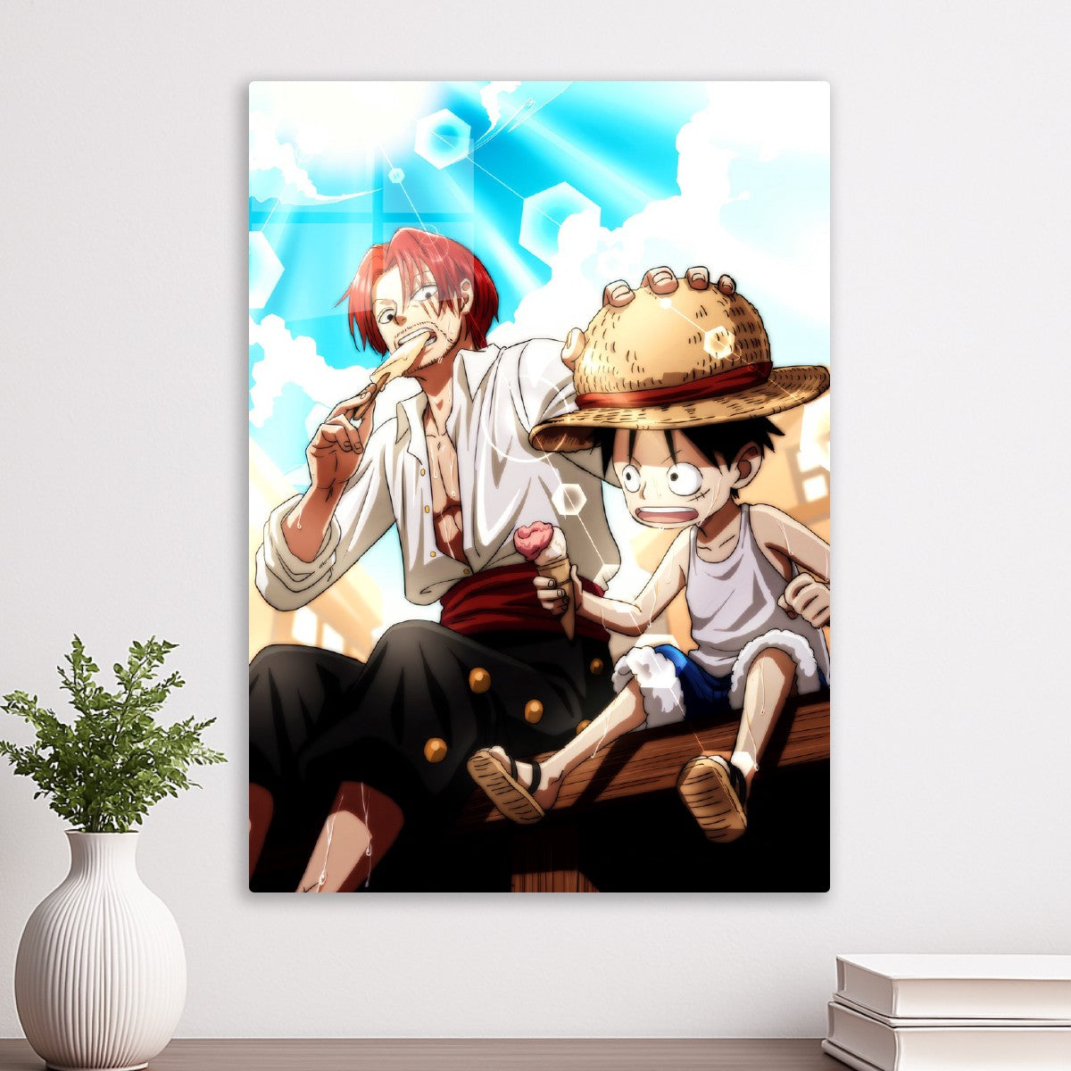 luffy and shank, One Piece