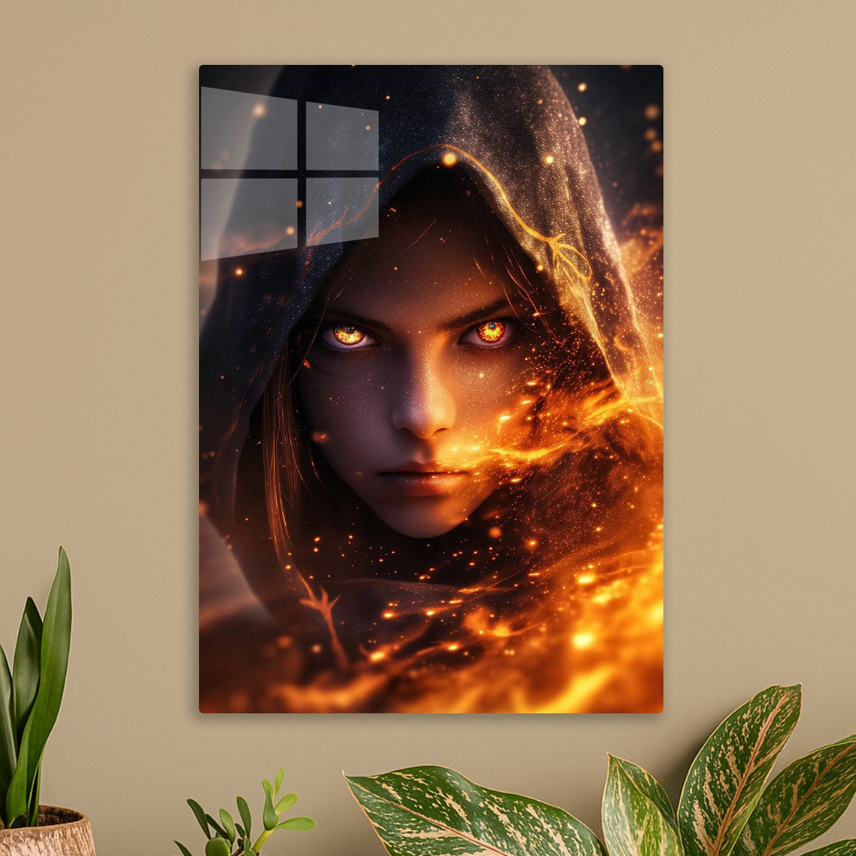 Hood and Flare Of A Woman's Eyes