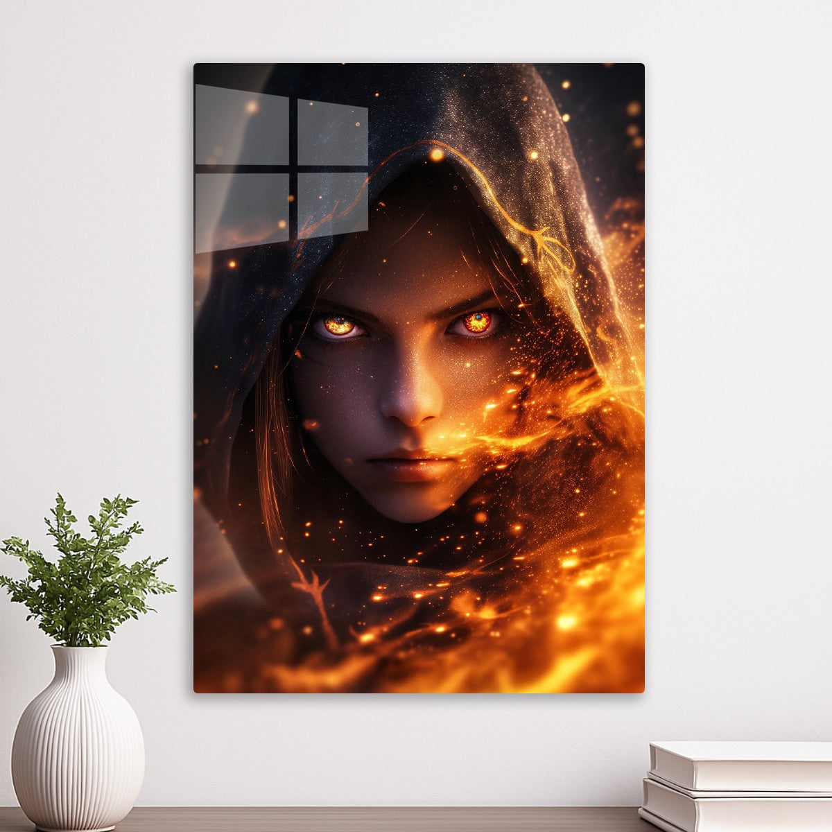 Hood and Flare Of A Woman's Eyes