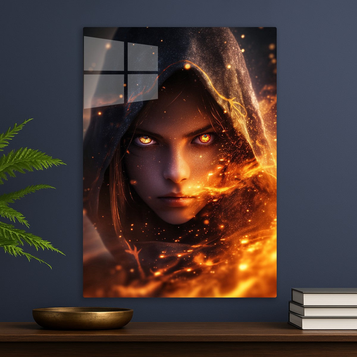 Hood and Flare Of A Woman's Eyes