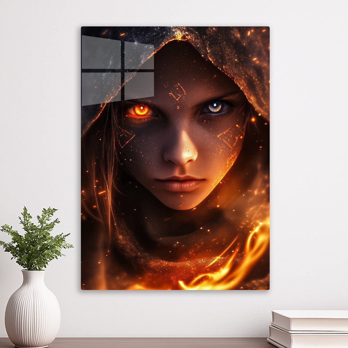 Glowing Inside A Woman's Eye
