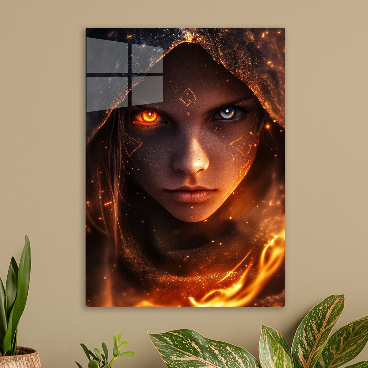 Glowing Inside A Woman's Eye