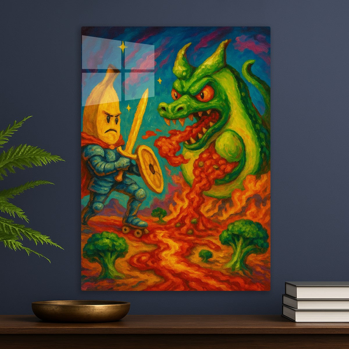 Banana Knight vs. dragon