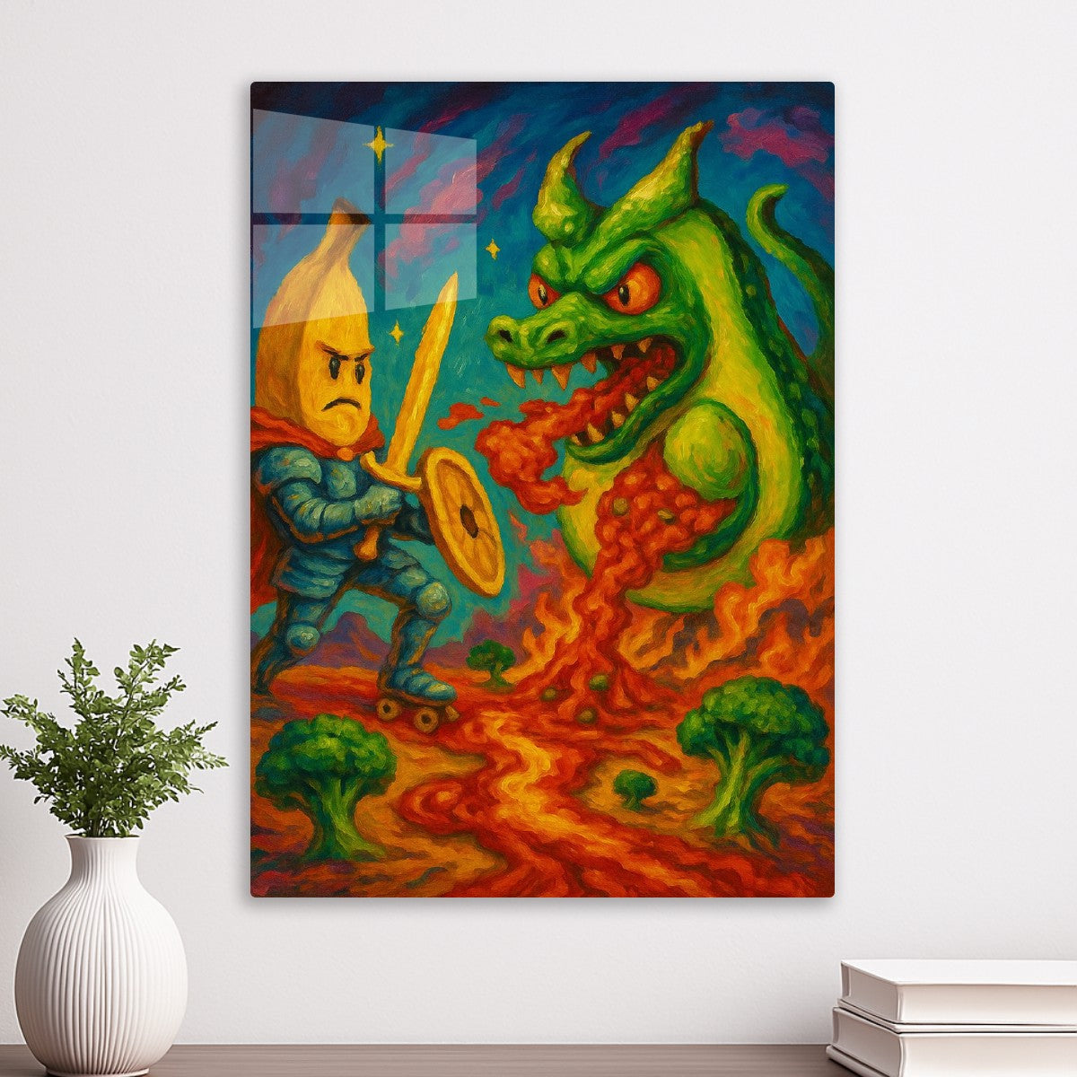 Banana Knight vs. dragon
